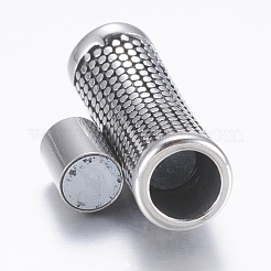 316 Surgical Stainless Steel Magnetic Clasps with Glue-in Ends&nbsp;STAS-F133-09AS