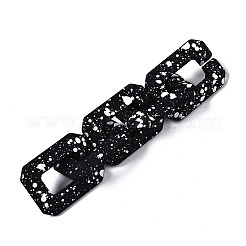 Spray Painted CCB Plastic Linking Rings&nbsp;X-CCB-Q091-017B