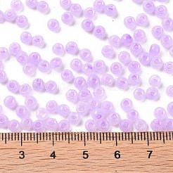 6/0 Imitation Jade Glass Seed Beads&nbsp;SEED-T006-04A-03