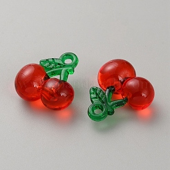 Transparent Resin Fruit Pendants&nbsp;RESI-CJC0011-49