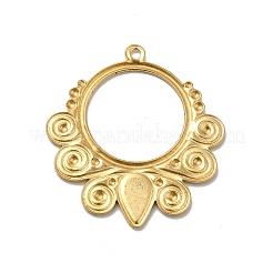 Brass Pendant Cabochon Settings&nbsp;KK-G441-10G
