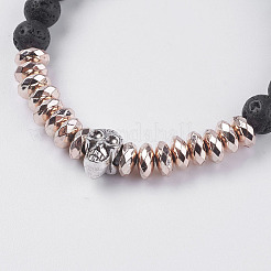 Synthetic Hematite Stretch Bracelets&nbsp;BJEW-I241-22B