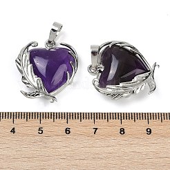 Natural Amethyst Pendants&nbsp;G-Q025-01P-04