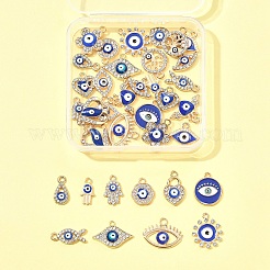 36Pcs 18 Styles Alloy Enamel Charms&nbsp;ENAM-FS0002-87