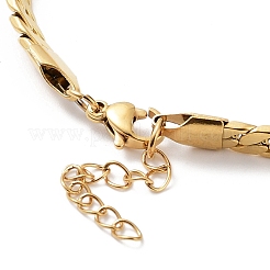 Ion Plating(IP) 304 Stainless Steel Curb Chain Bracelet&nbsp;BJEW-K226-01B-G