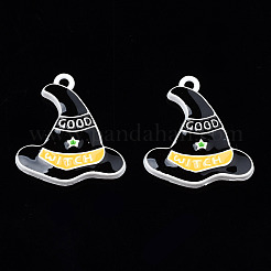 Spray Painted Alloy Enamel Pendants&nbsp;PALLOY-N055-003