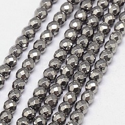 Electroplate Non-magnetic Synthetic Hematite Beads Strands&nbsp;G-J169B-4mm-M