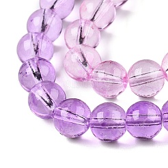 Baking Paint Transparent Glass Beads&nbsp;X-DGLA-M001-8mm-01