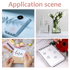 60Pcs 2 Styles Glasindi Paper Picture Stickers&nbsp;STIC-HS0001-01