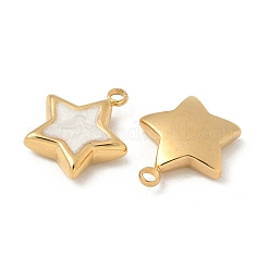 304 Stainless Steel Enamel Charms&nbsp;STAS-V015-37G