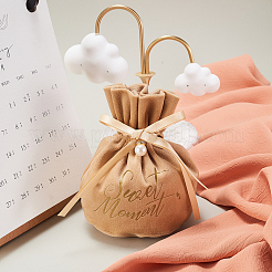 Velvet Jewelry Drawstring Gift Bags&nbsp;ABAG-CJC0003-03E