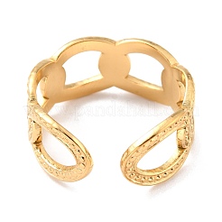 Ion Plating(IP) 304 Stainless Steel Finger Rings&nbsp;RJEW-L102-41G