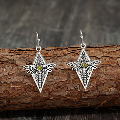 Alloy & Rhinestone Dangle Earrings&nbsp;FS-WG9C296-01