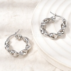 304 Stainless Steel Hoop Earrings&nbsp;EJEW-L313-03P