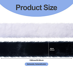 2 Strands 2 Colors Polycotton Embroidery Sewing Trimming&nbsp;DIY-TA0012-47