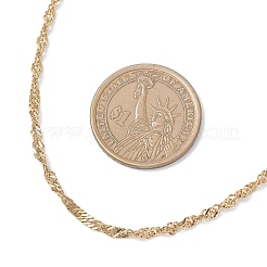 304 Stainless Steel Singapore Chain Necklaces for Women&nbsp;NJEW-JN05592