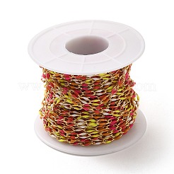 Brass Enamel Curb Chains&nbsp;CHC-C003-13G-15