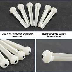 27Pcs 5 Styles Plastic Guitar String Pins Set&nbsp;AJEW-CN0004-46