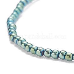 Glass Round Beaded Stretch Bracelet for Women&nbsp;BJEW-JB07911