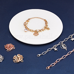 Alloy Paperclip Chain Bracelets&nbsp;BJEW-NB0001-02-RS