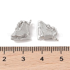 Brass Micro Pave Cubic Zirconia Pendants&nbsp;KK-Q816-26P
