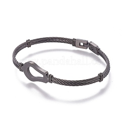 304 Stainless Steel Bangles&nbsp;STAS-I111-04