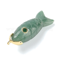 Natural Green Aventurine Carved Pendants&nbsp;G-P599-07G-06