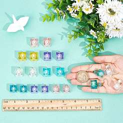 Transparent Epoxy Resin Pendants&nbsp;CRES-SC0001-32