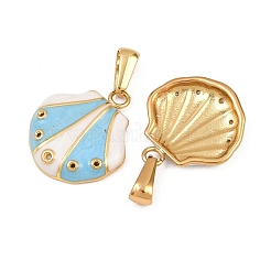 304 Stainless Steel Enamel Pendants&nbsp;STAS-P438-07G