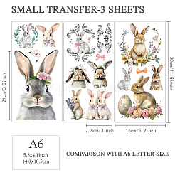 3 Sheets 3 Styles PVC Waterproof Decorative Stickers&nbsp;DIY-WH0404-530