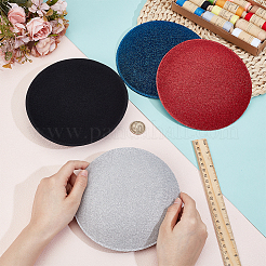 4Pcs 4 Colors EVA Cloth Round Fascinator Hat Base for Millinery Magic&nbsp;FIND-BC0014-33