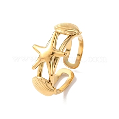 304 Stainless Steel Cuff Open Rings&nbsp;RJEW-C151-03D-G