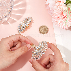 2Pcs Alloy Rhinestone Shoe Decorations&nbsp;FIND-CP0002-21