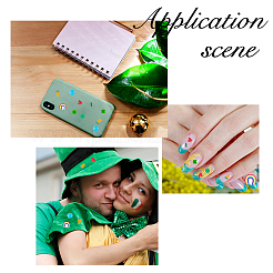 200G 10 Style Saint Patrick's Day Handmade Polymer Clay Cabochons Sets&nbsp;CLAY-FH0001-26