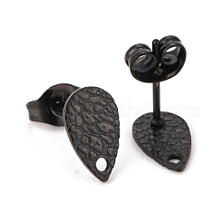 304 Stainless Steel Stud Earring Findings Ion Plating(IP)&nbsp;STAS-O119-29EB
