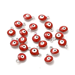 304 Stainless Steel Evil Eye Enamel Charms&nbsp;STAS-G302-03P