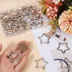30Pcs Iron Split Key Rings&nbsp;STAS-SC0009-04