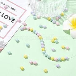 60Pcs 4 Colors Cubic Zirconia Imitation Pearl Beads&nbsp;ZIRC-CJ0001-30