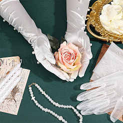 2 Pairs 2 Styles Polyester Gloves&nbsp;AJEW-WR0003-39
