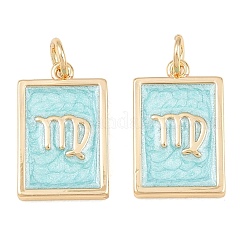 Brass Enamel Pendants&nbsp;KK-CBA62C2-01D