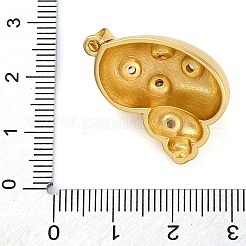 Brass Micro Pave Cubic Zirconia Pendants&nbsp;KK-K339-11G-01