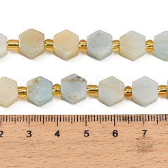 Natural Flower Amazonite Beads Strands&nbsp;G-F833-B09-01