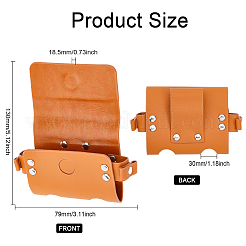 Imitation Leather Double Golf Ball Storage Bags&nbsp;AJEW-WH0258-576B