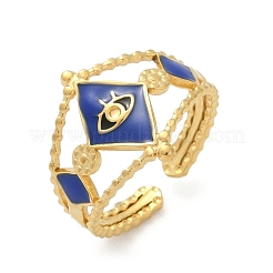 304 Stainless Steel Adjustable Cuff Rings&nbsp;RJEW-Q015-02G-A