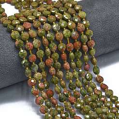 Natural Unakite Beads Strands&nbsp;G-K389-B55-01