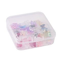 50Pcs Transparent Glass Charms&nbsp;GLAA-FS0001-06