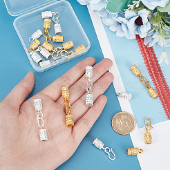 12Pcs 2 Colors Zinc Alloy Hook and S-Hook Clasps&nbsp;FIND-PH0009-20