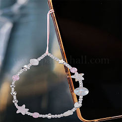 1Pc Acrylic Glass Beads Mobile Chain&nbsp;AJEW-LP0004-74