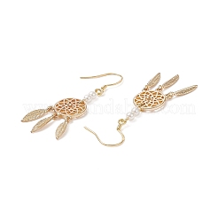 Brass Dangle Earrings for Women&nbsp;EJEW-E269-01LG
