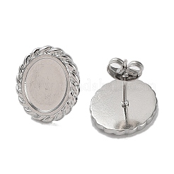 Non-Tarnish 304 Stainless Steel Stud Earring Findings&nbsp;STAS-M323-23P
